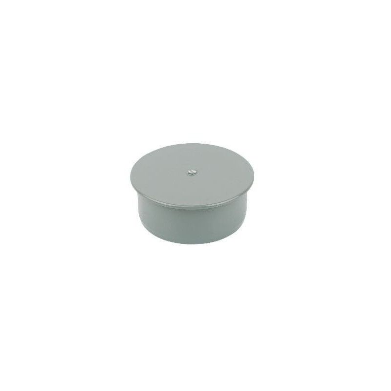 FloPlast Ring Seal Soil Socket Plug - 110mm Grey