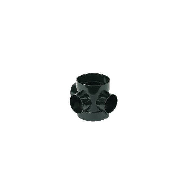 FloPlast Solvent Weld Soil Short Boss Pipe - 110mm Black