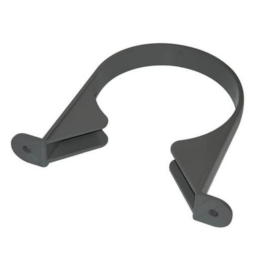 FloPlast Ring Seal Soil Pipe Clip - 110mm Anthracite Grey