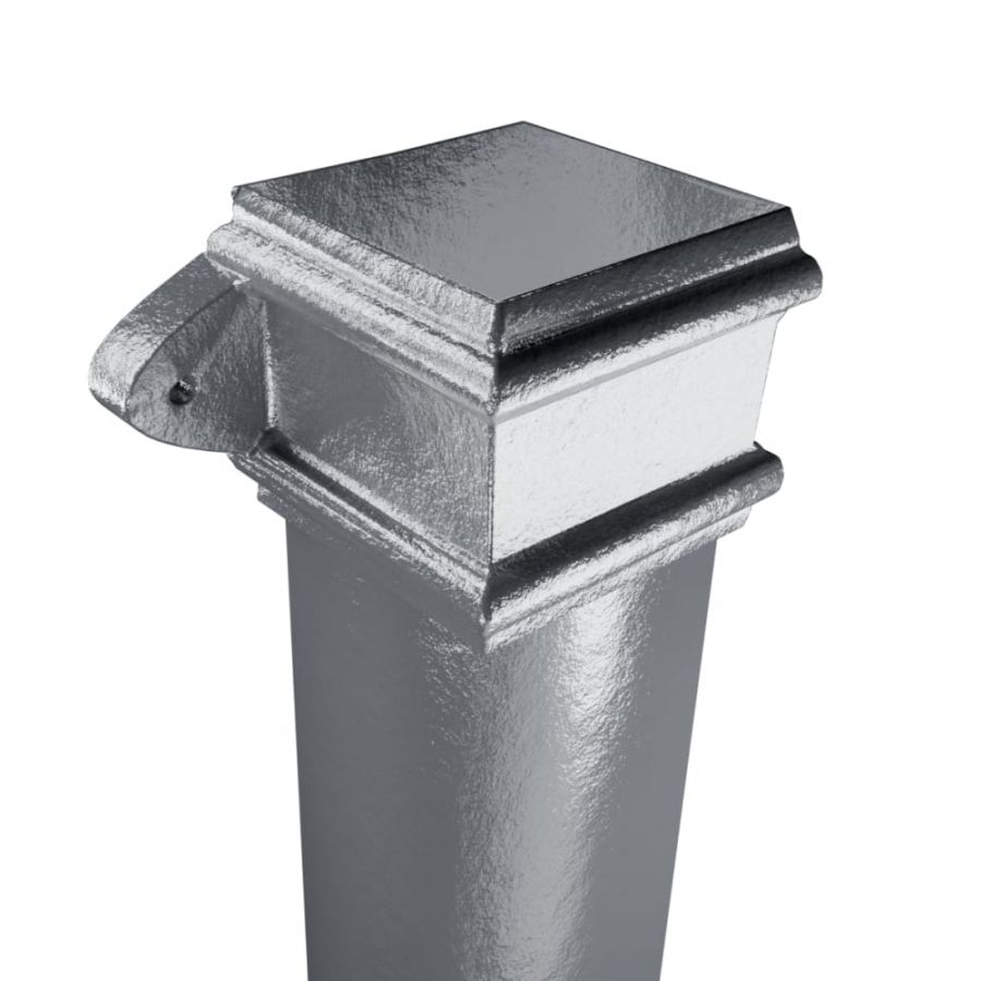 Cast Iron Square Downpipe Eared - 75mm x 914mm Primed