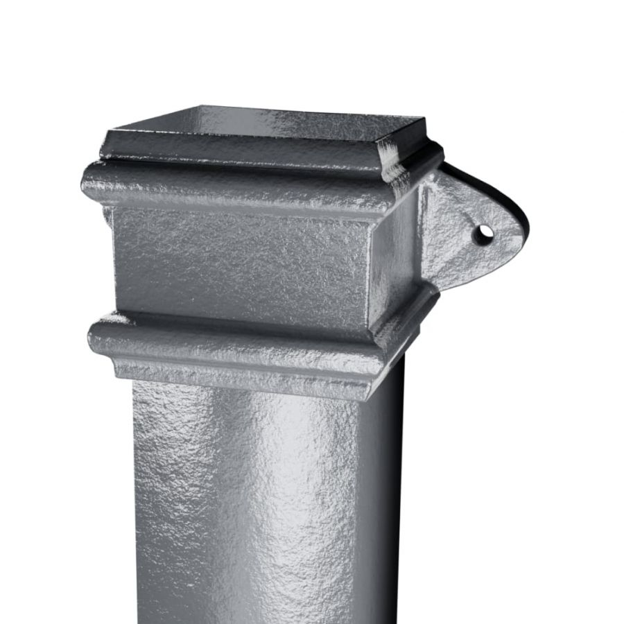 Cast Iron Square Downpipe Eared - 75mm x 914mm Primed