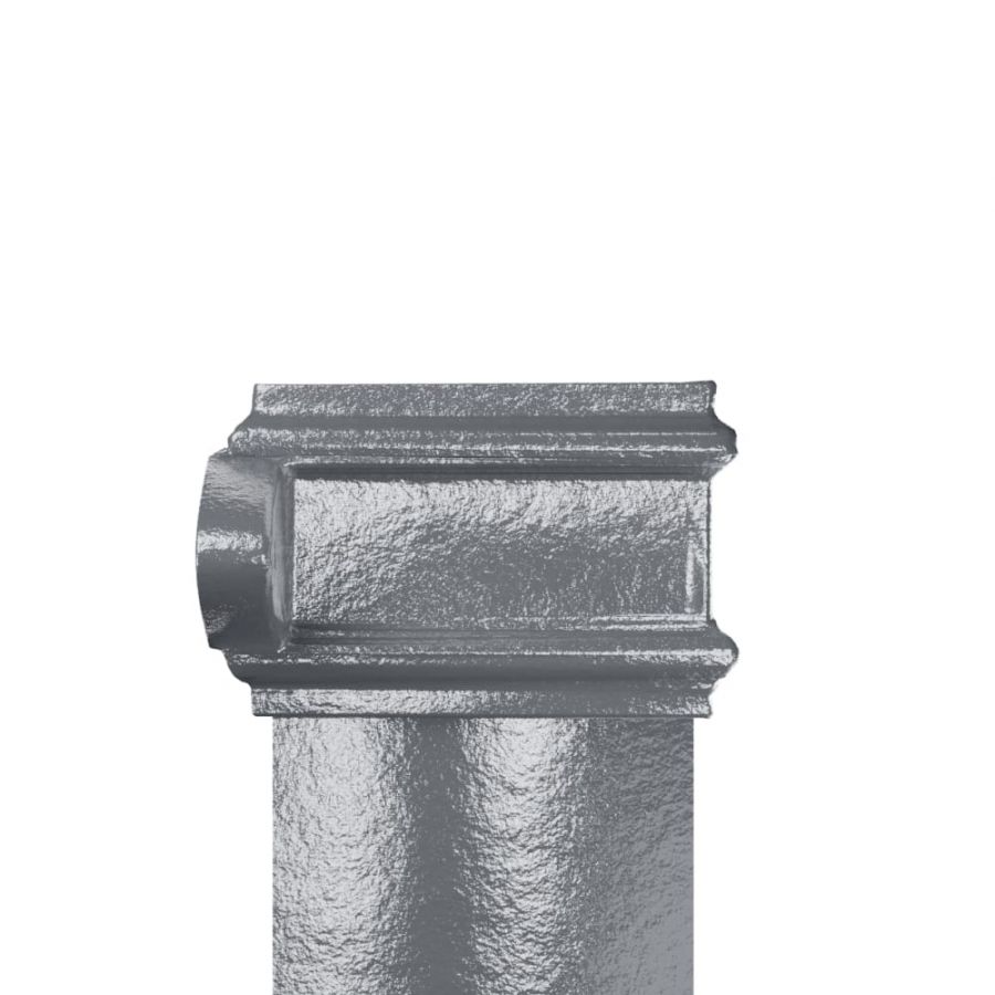 Cast Iron Square Downpipe Eared - 100mm x 1829mm Primed