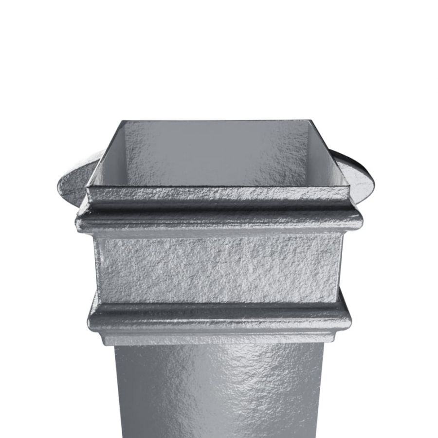 Cast Iron Square Downpipe Eared - 100mm x 914mm Primed