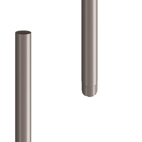 Lindab Steel Downpipe - 87mm x 3mtr Anthracite Metallic