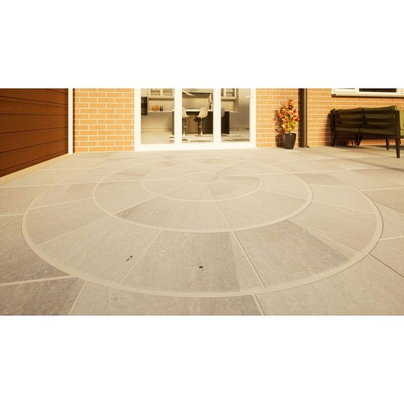 Sandstone Circular Paving - 2800mm Kandla Grey