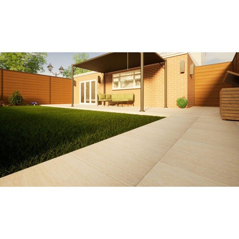 Sandstone Paving - 600mm x 600mm x 22mm Raj Green