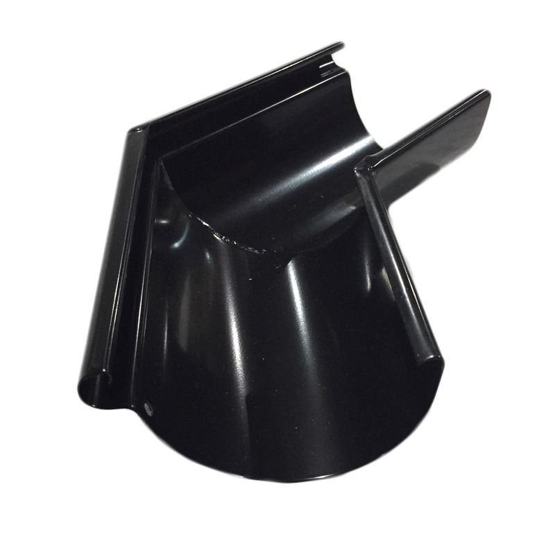 Galeco Steel Gutter External Angle - 135 Degree x 120mm Black