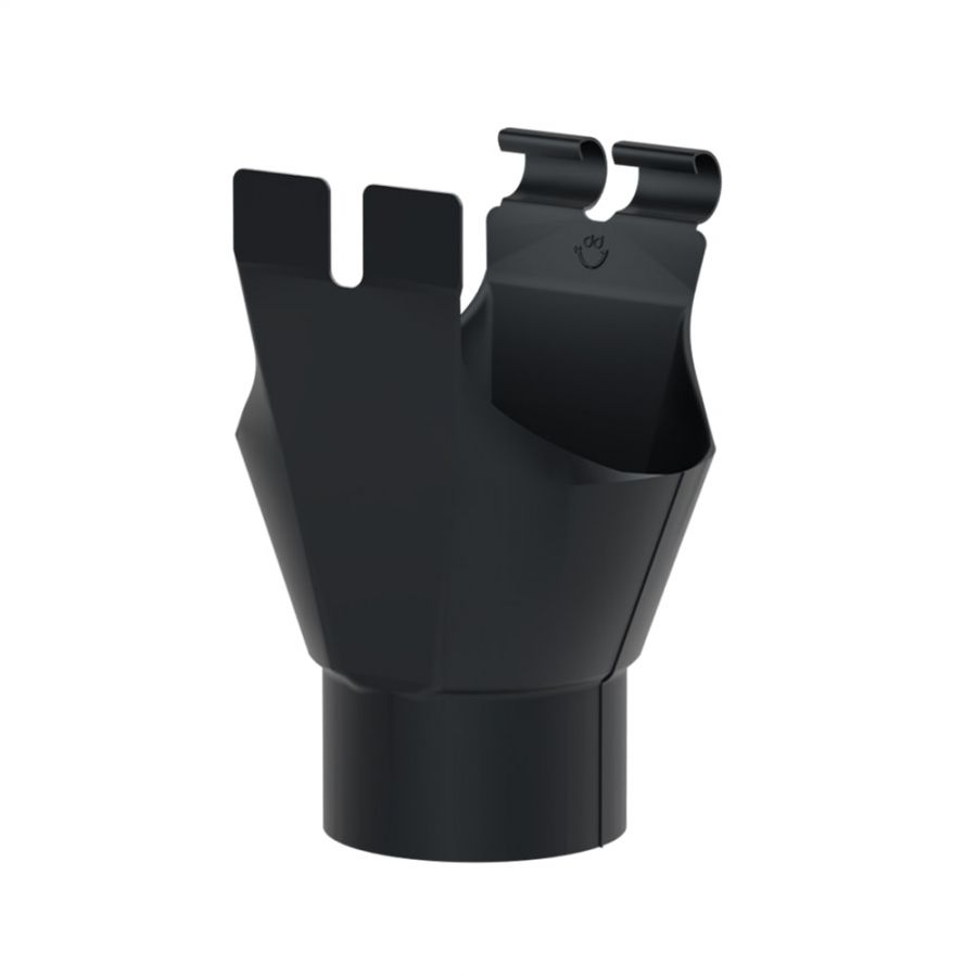 Galeco Steel Half Round Gutter Kit Black - 120mm Diameter