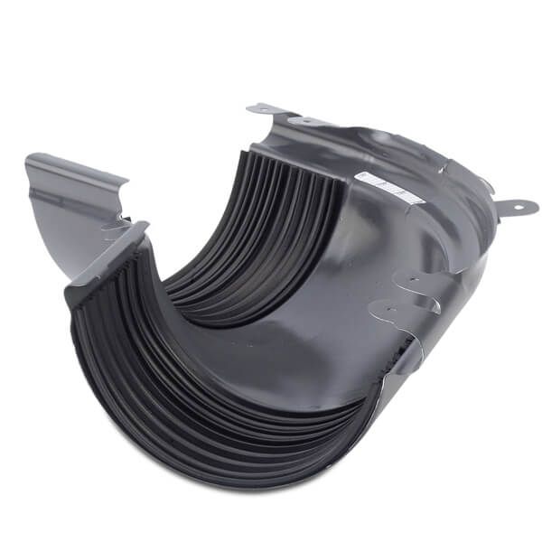 Galeco Steel Gutter External Adjustable Angle - 135mm Graphite Grey