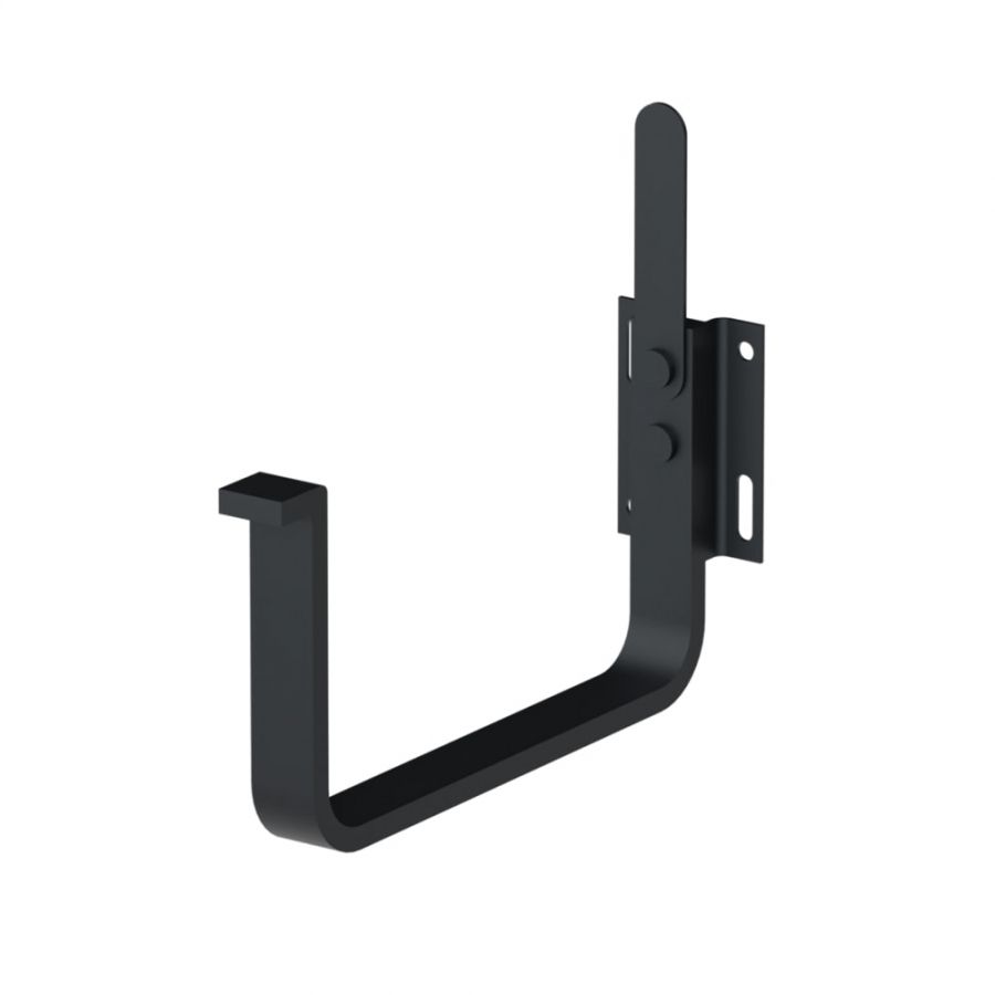 Galeco Square Steel Gutter Kit Black - 125mm Diameter