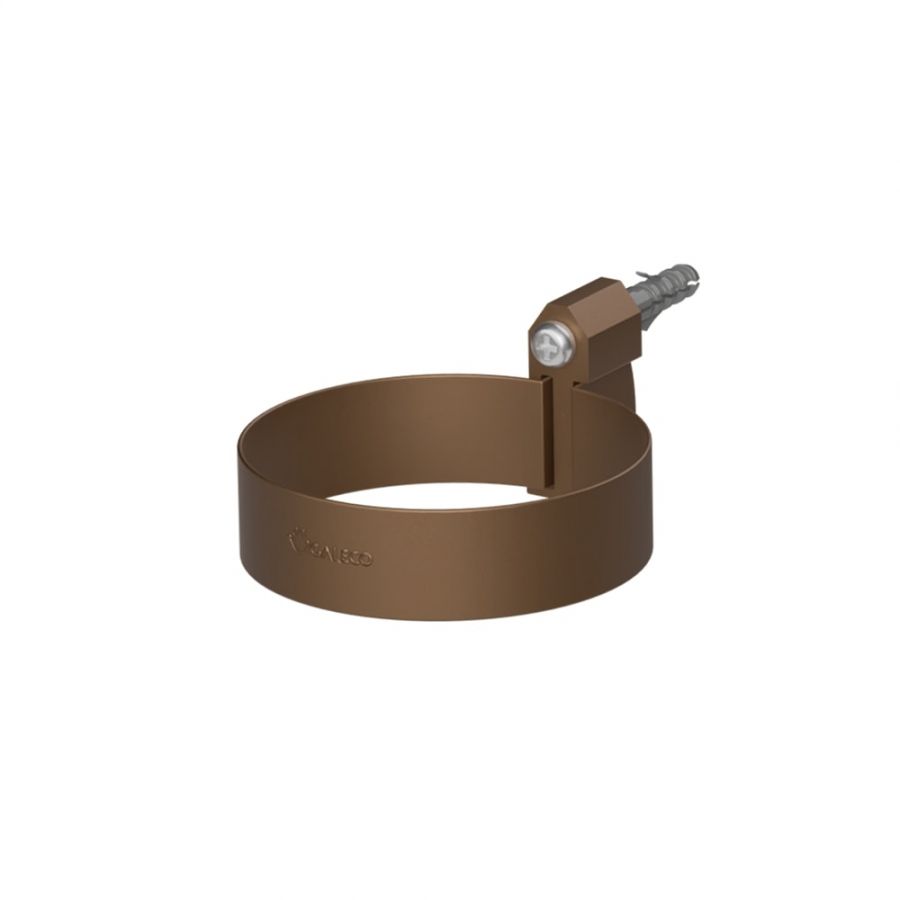 Galeco Steel Round Socket Downpipe Kit Copper Effect - 87mm Diameter