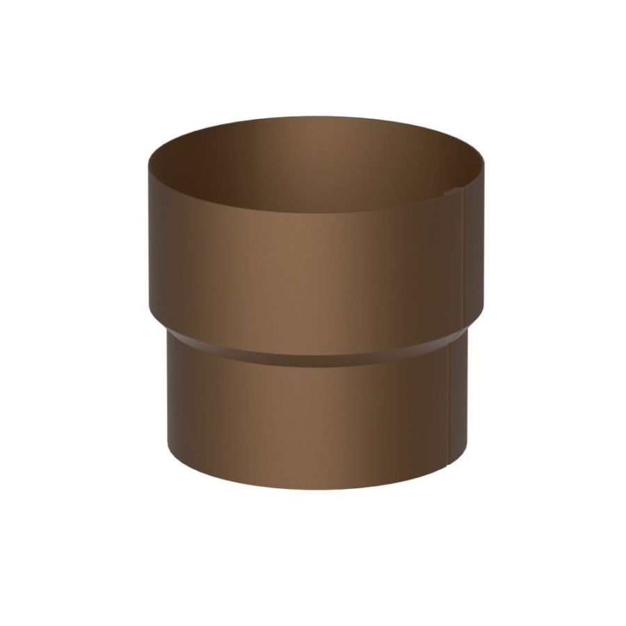 Galeco Steel Round Socket Downpipe Kit Copper Effect - 87mm Diameter