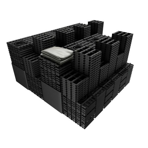 Rainsmart 65 Tonne Soakaway Crate Set Flat-Packed - 10 Cubic Metre Kit