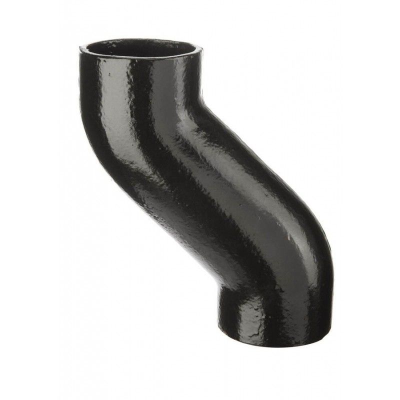Push Fit Cast Iron Soil Offset Bend - 130mm Projection x 100mm