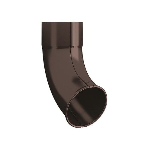 Lindab Steel Downpipe Shoe - 100mm Coffee Brown