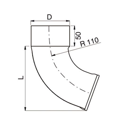 Lindab Steel Downpipe Shoe - 100mm Coffee Brown