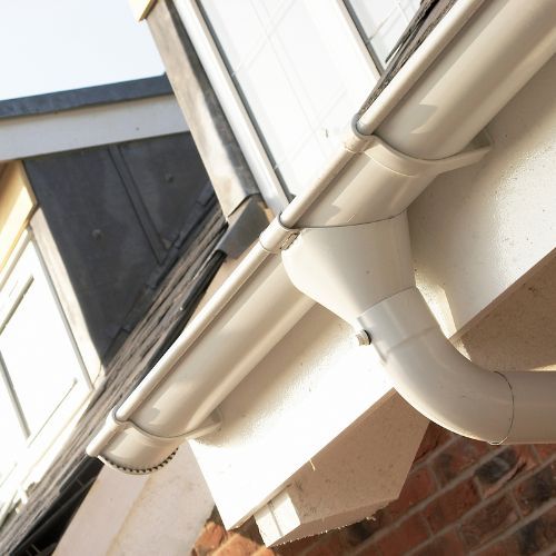 Lindab Steel Downpipe Shoe - 75mm Antique White