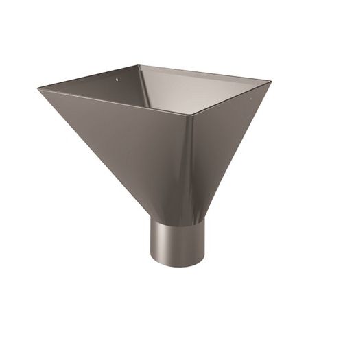 Lindab Magestic Steel Large Water Hopper - 87mm Galvanised