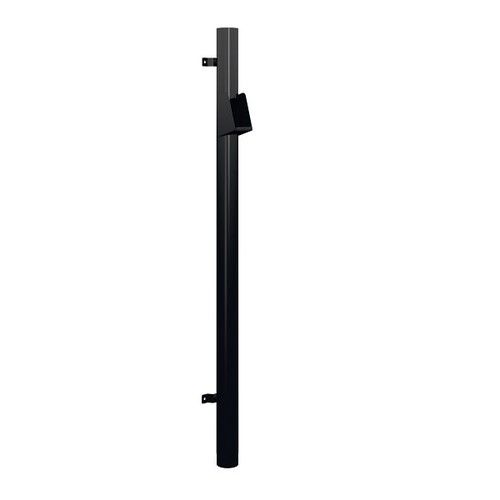 Lindab Steel Vandal Reinforced Pipe with Raised Leaf Trap - 102mm x 2mtr Matte Black