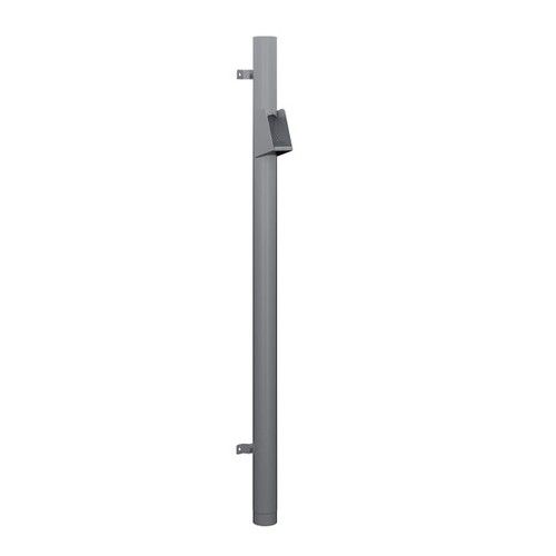 Lindab Steel Vandal Reinforced Pipe with Raised Leaf Trap - 102mm x 2mtr Silver Metallic