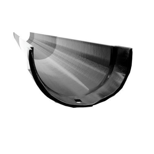 Cast Iron Deep Half Round Gutter - 125mm x 1829mm Black