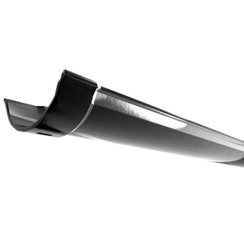 Cast Iron Beaded Half Round Gutter - 115mm x 1829mm Black