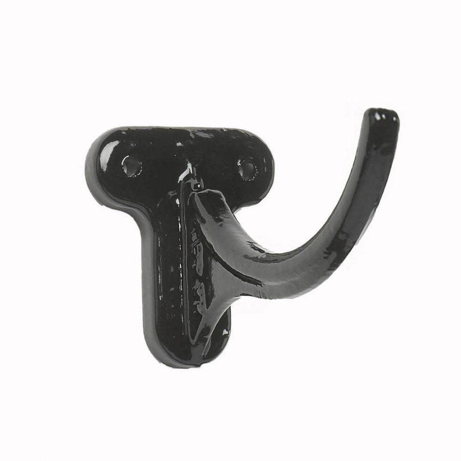 Cast Iron Half Round Gutter Fascia Bracket - 100mm Black