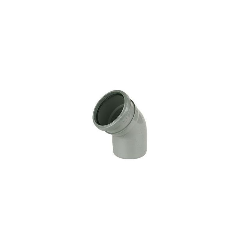 FloPlast Industrial/ Xtraflo Downpipe Single Socket Bend - 135 Degree x 110mm Grey