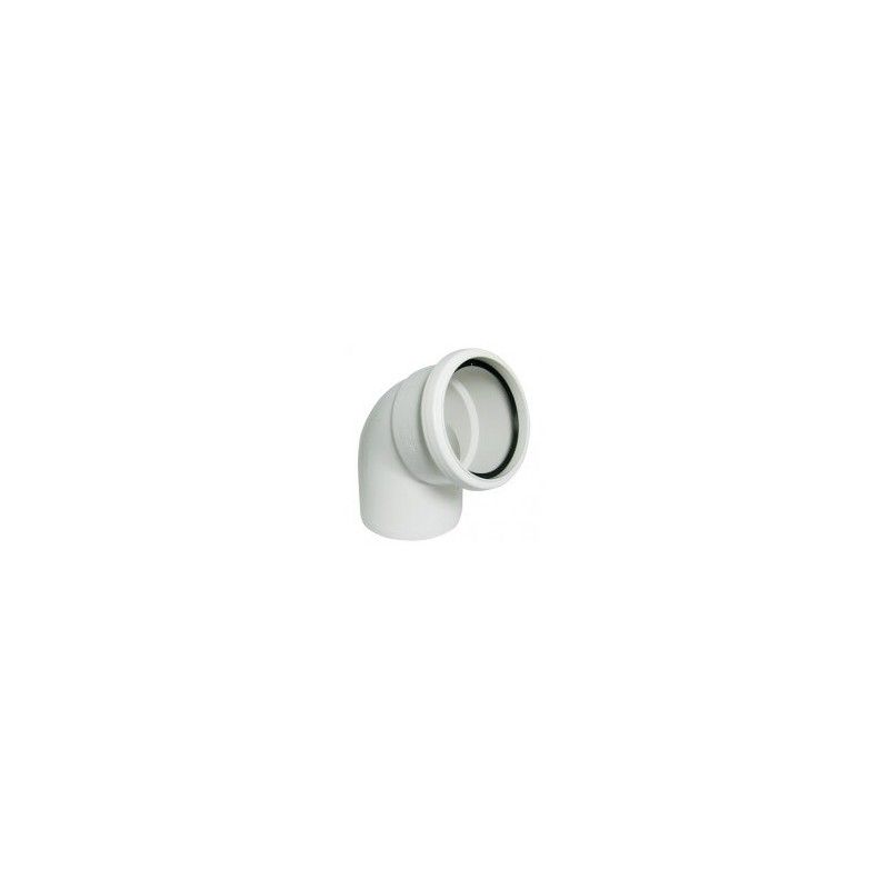 FloPlast Industrial/ Xtraflo Downpipe Single Socket Bend - 135 Degree x 110mm White