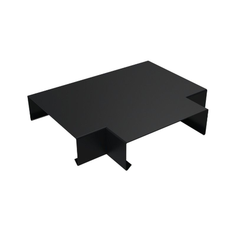 Aluminium Coping T Junction for 241-300mm Wall - 360mm Black (9005 Matt)
