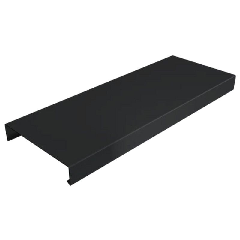 Aluminium Coping for 200-250mm Wall - 310mm x 3mtr Black (9005 Matt)