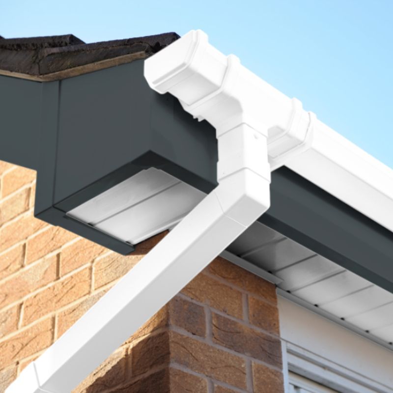 410mm Anthracite Grey Smooth Fascia Board - 18mm x 1.25mtr