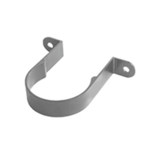 Aluminium Round Swaged Standoff Downpipe Clip - 63mm x 30mm PPC Finish Anthracite Grey (7016 Matt)