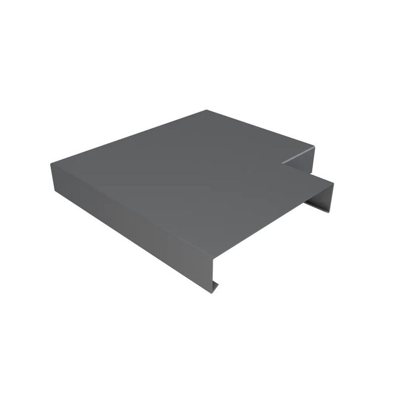 Aluminium Coping for 241-300mm Wall - 135 Degree Angle - 360mm Anthracite Grey (7016 Matt)