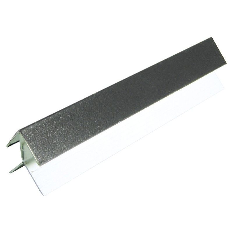 FloPlast Shiplap Cladding External Corner - 5mtr Black Ash Woodgrain