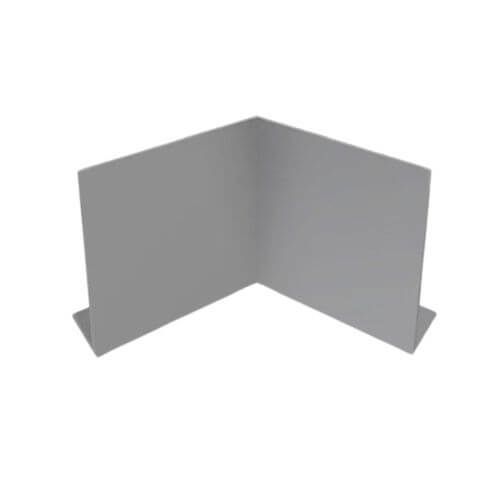 Aluminium Fascia V Profile Internal 90 Degree Corner - 150mm x 2mm Painted