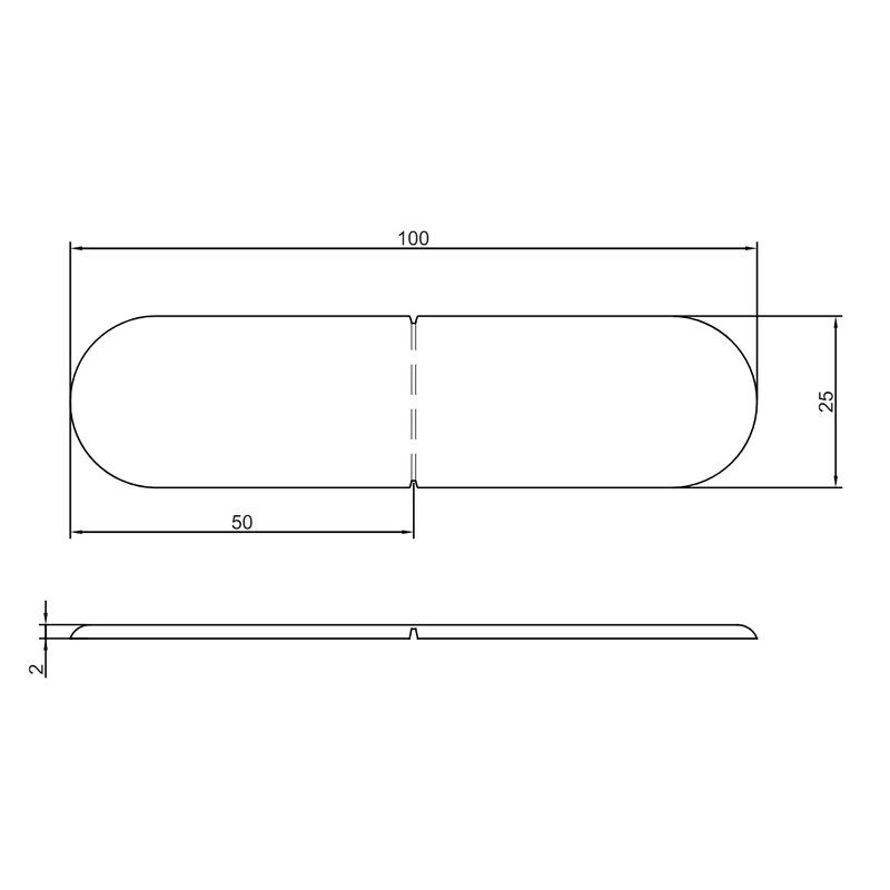 White Bullnose Fascia End Cap Pair - 100mm x 25mm