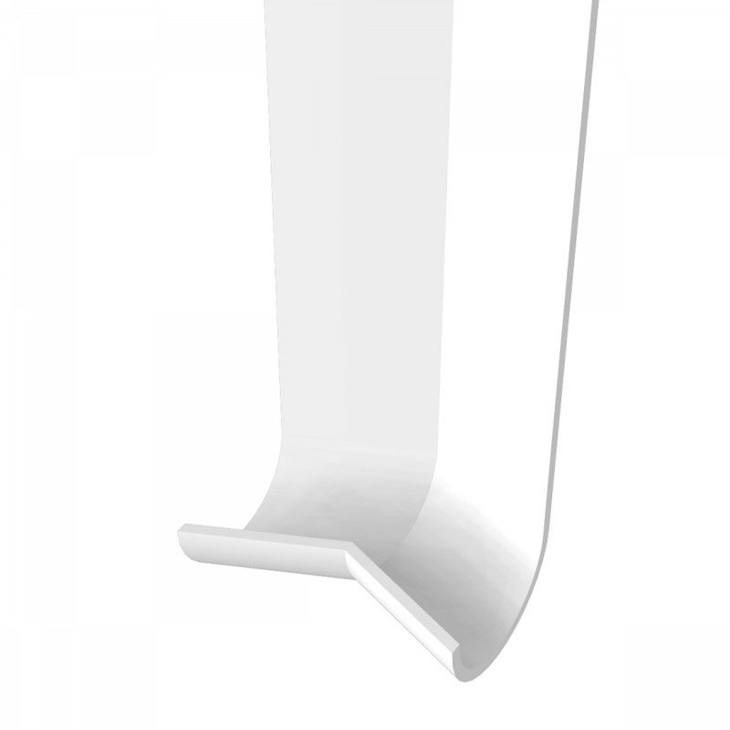 White Bullnose Fascia 135 Degree External Corner - 327mm x 50mm