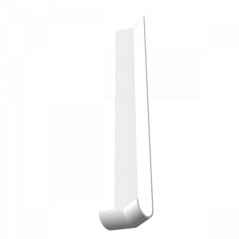White Bullnose Fascia 135 Degree External Corner - 327mm x 50mm