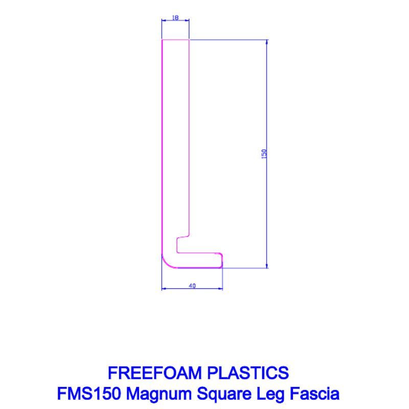 300mm Dark Grey Smooth Fascia Board - 18mm x 5mtr - Pack of 2