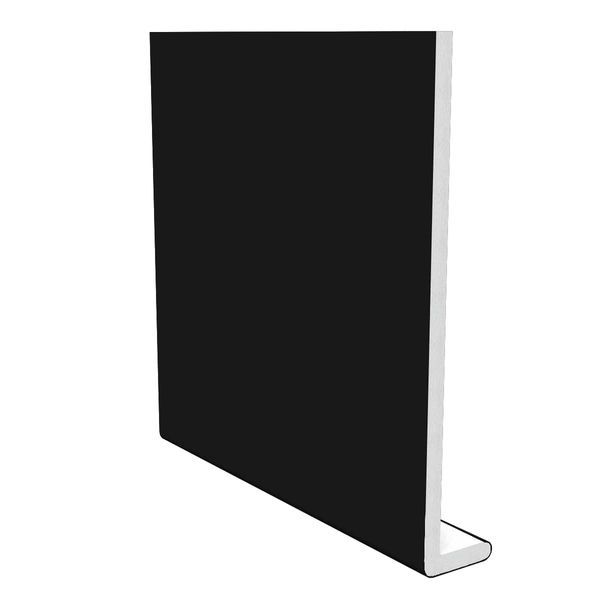 225mm Black Smooth Fascia Capping Board - 10mm x 5mtr