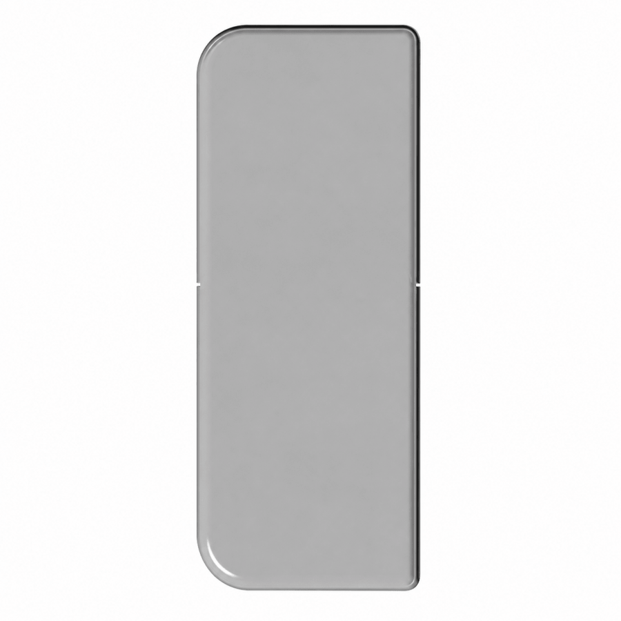 White Fascia Board End Cap - 50mm