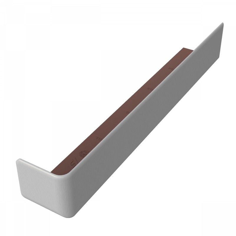 White Woodgrain Fascia Corner Trim - 300mm