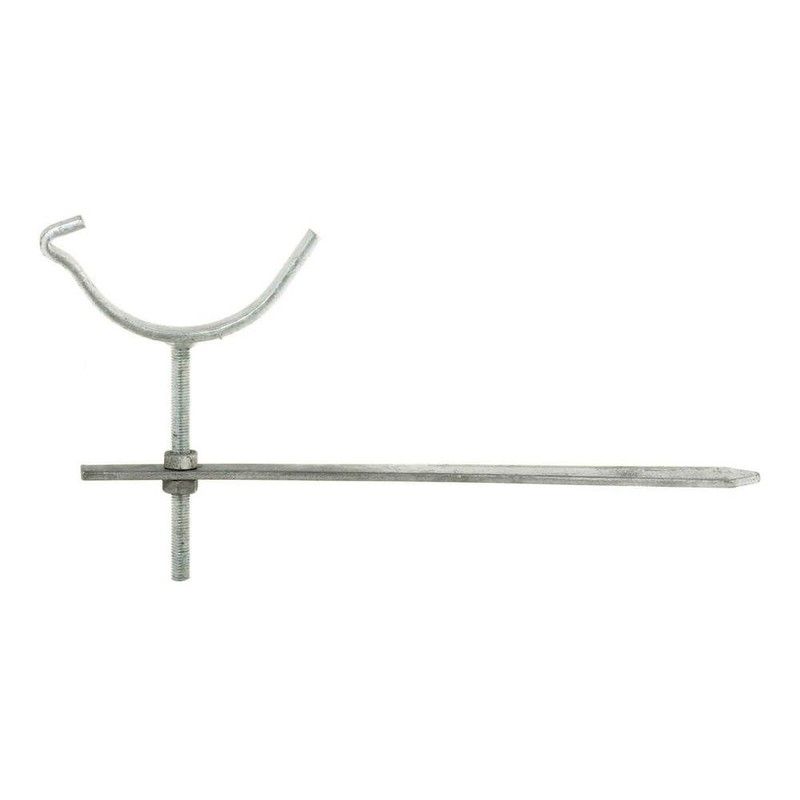 Cast Iron Beaded Half Round Gutter Rise & Fall Bracket - 100mm Galvanised