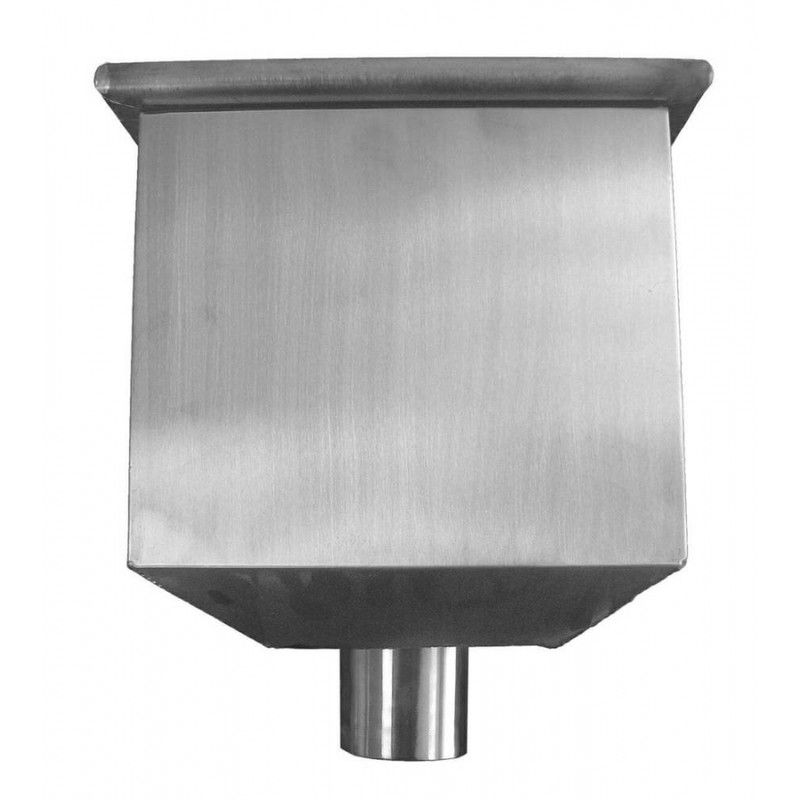 Zinc Gutter Charlotte Hopper - 80mm