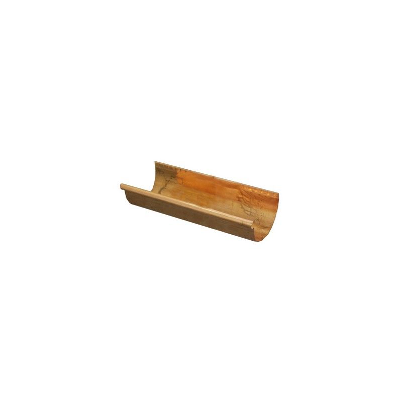 Copper Large Half Round Gutter - 165mm x 2.4mtr Length