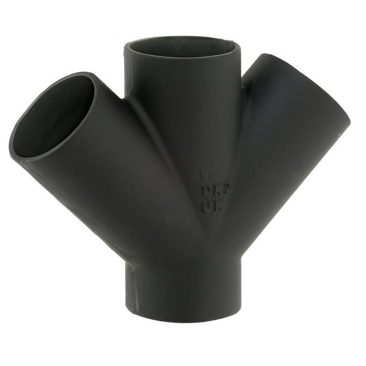 Mech 416 Cast Iron Soil Double Branch - 45 Degree x 100mm