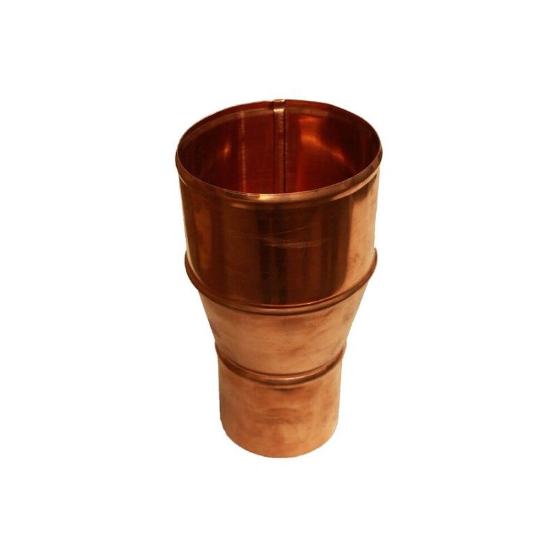 Copper Round Downpipe Reducer - 80mm x 60mm
