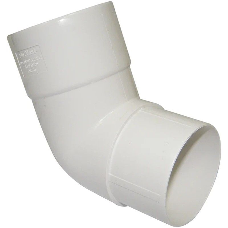 FloPlast Deepflow/ Hi-Cap Downpipe Offset Bend - 112.5 Degree x 80mm White