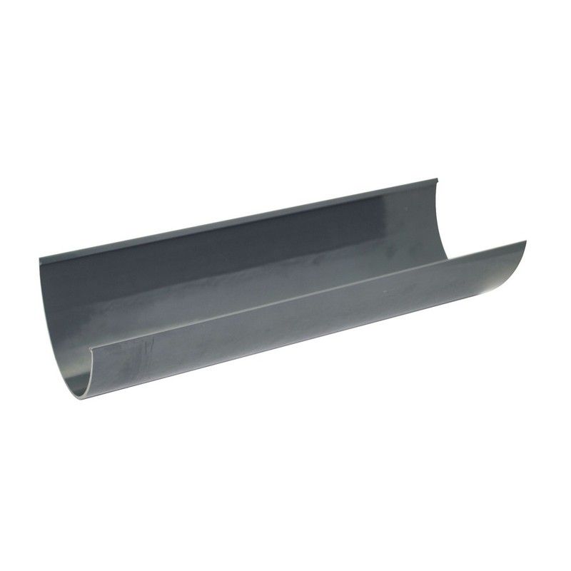 FloPlast Deepflow/ Hi-Cap Gutter - 115mm x 75mm x 4mtr Anthracite Grey